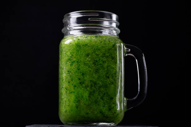 istock Green smoothie with kale 1291039437