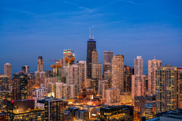 istock Chicago Cityscape at Blue Hour 1291051138