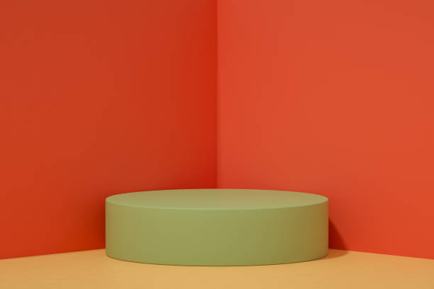 istock 3D Empty Product Stand, Podium, Pedestal in Room Corner 1291056857