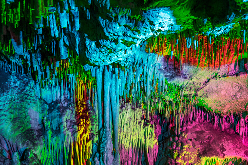 Details of Keloğlan Cave in Denizli, Turkey