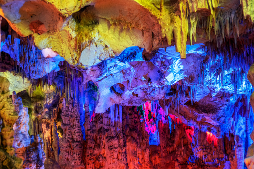 Details of Keloğlan Cave in Denizli, Turkey
