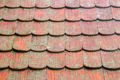 Tiles on roof