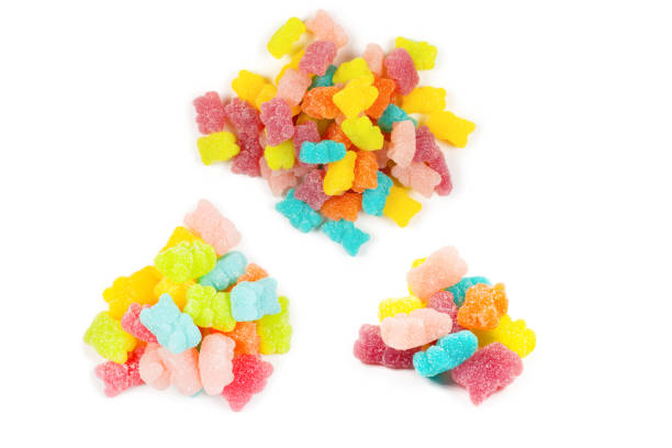 istock Jelly sweats bears isolated on white background. 1291082081