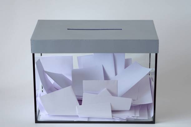 Transparent voting box Transparent voting box. Concept of state elections senator photos stock pictures, royalty-free photos & images