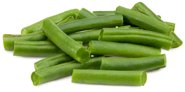 istock green beans isolated on white background. Clipping path and full depth of field 1291083772