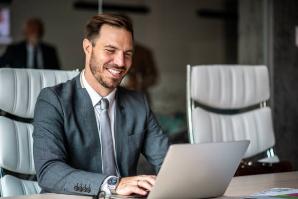 istock White collar worker in meeting room, preparing presentation. 1291087155