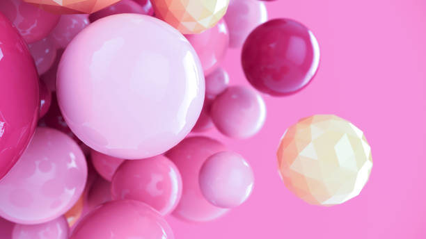 istock Abstract colorful background with 3d spheres. Pastel colour bubbles design. 3d rendering 1291104628
