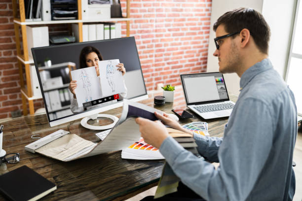 istock Fashion Designer Online Video Conference Call 1291113193