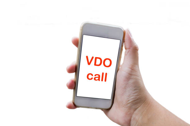 istock right hand holding smart phone and video call 1291119876