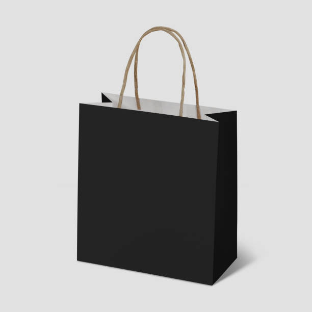 istock Black friday sales with shopping bag mockup template 1291123792