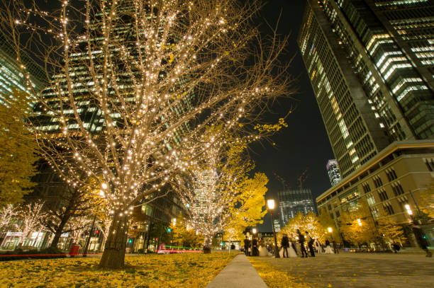 istock Night view of the city 1291124656