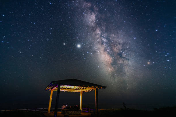 istock Milky way sky from the park in summer 1291130787