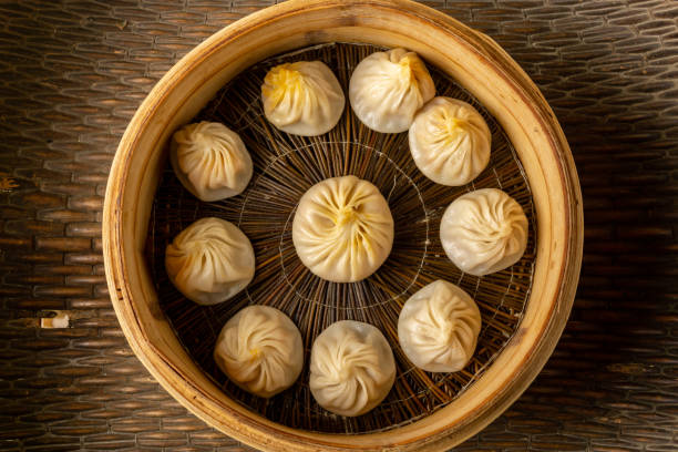 istock Steamed buns with crab and pork meat. 1291133339