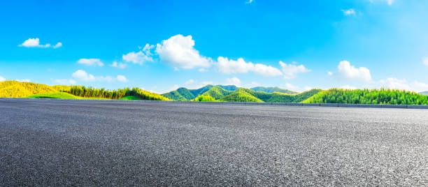 istock Asphalt road and green mountain natural landscape. 1291136276