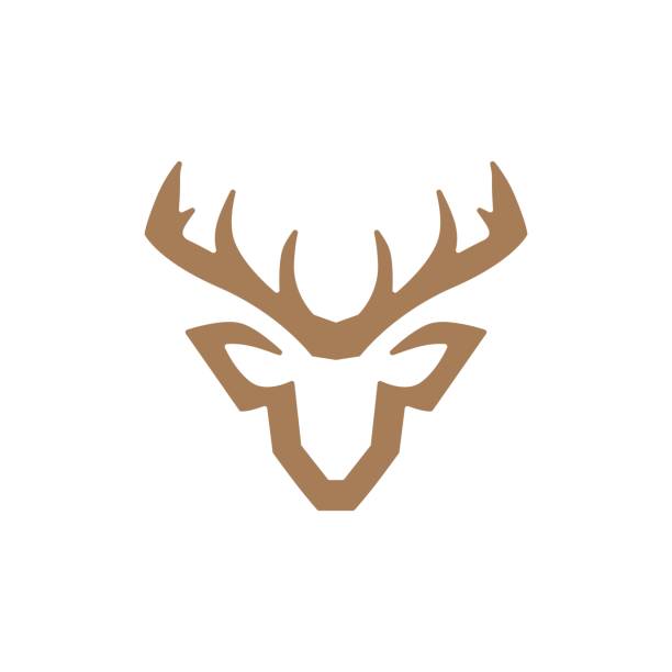 鹿の頭ベクトルアイコンイラスト - moose head点のイラスト素材／クリップアート素材／マンガ素材／アイコン素材