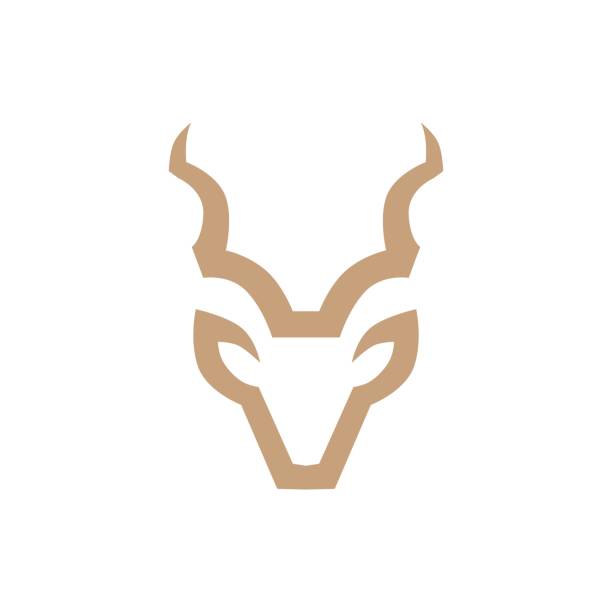 kudu head vector icon illustration kudu head vector icon illustration kudu stock illustrations