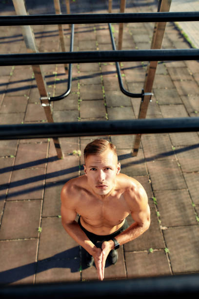 istock Young athlete getting ready to walk along street skywalker 1291140748