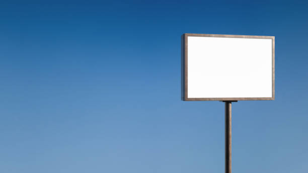 istock Blank Billboard And Blue Sky Background, Empty Billboard For Mockup 1291141848