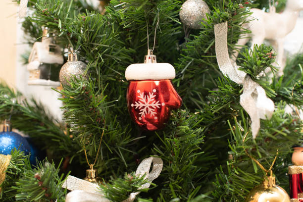 istock Christmas decorations on the fir tree 1291143870