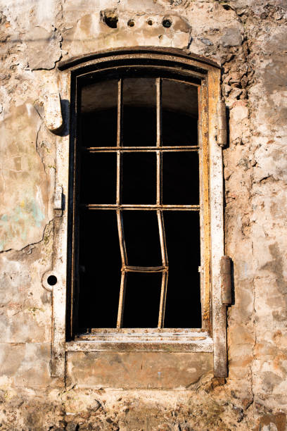 Old window in abandoned place