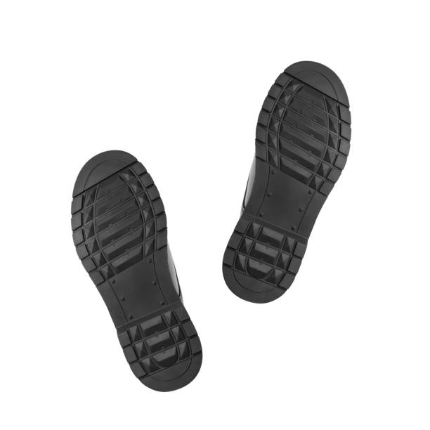 istock Rubber sole from the boot. Close up. Isolated on a white background 1291147375