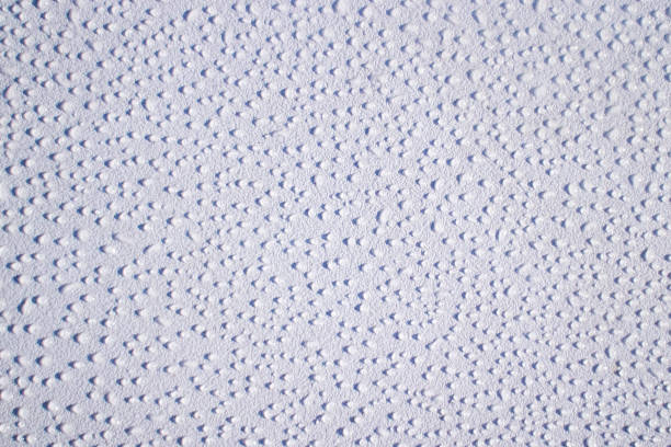 istock Drops of dew on a white background 1291149990
