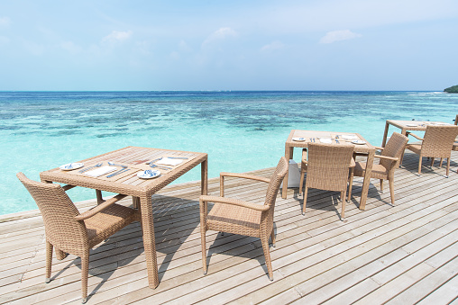 Seaside restaurant with beautiful view