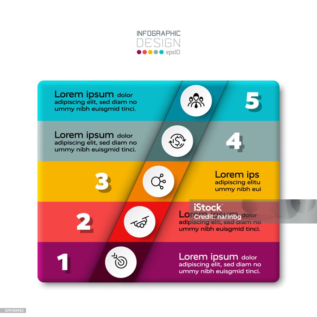 Rectangular Box In Process Map 5 Steps Of A New Type Of Rectangular Box In A Structured Presentation ...