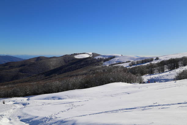 istock Snow on the top of Pratomagno mountain 1291160716