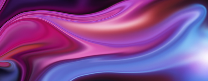 Abstract blue pink colors gradient background with soft waves, elegant drapery design.