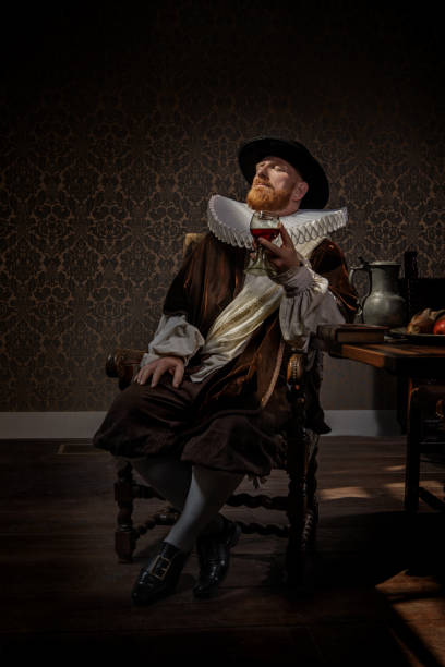istock Redhead traditional dutch man by candlelight 1291165964
