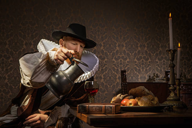 istock Redhead traditional dutch man by candlelight 1291165987