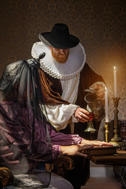 istock Redhead traditional dutch man by candlelight 1291166072