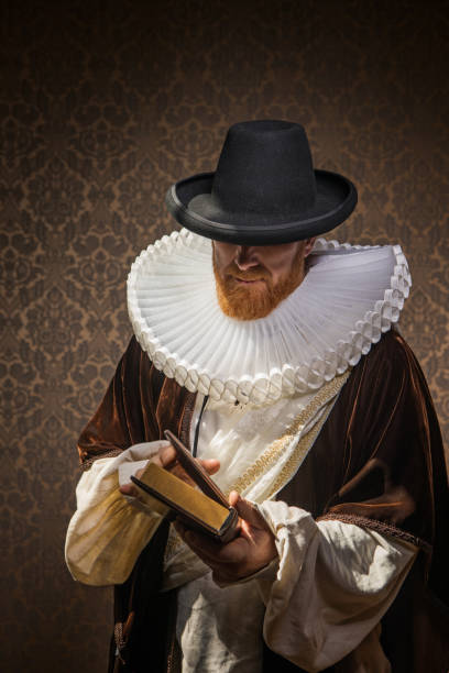 istock Redhead traditional dutch man by candlelight 1291166082