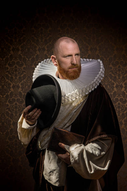 istock Redhead traditional dutch man by candlelight 1291166929