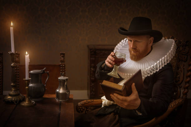 istock Redhead traditional dutch man by candlelight 1291167056
