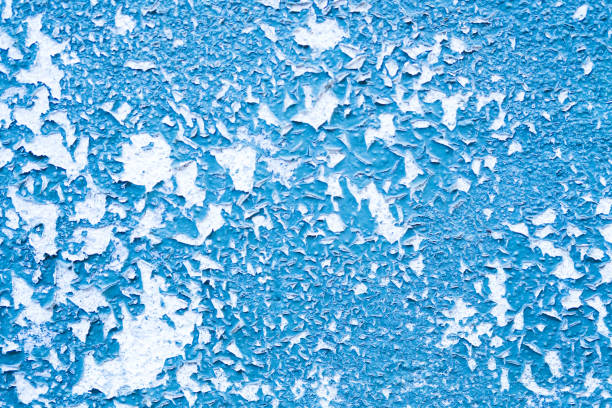 istock Concrete blue colorful wall surface texture. Abstract grunge bright color background with aging effect. Copyspace. 1291167146