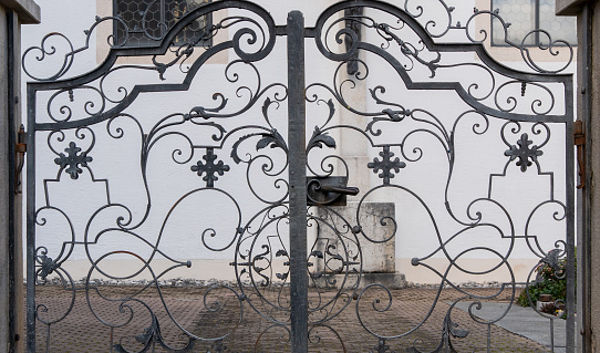 View into a church yard