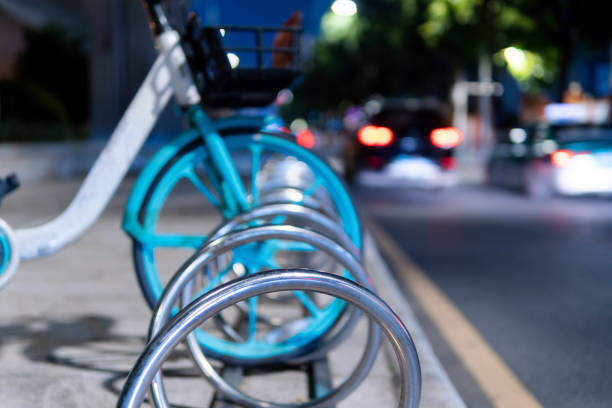 istock A sharing bicycle parked by the side of the road 1291170327