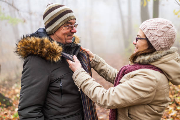 istock Senior couple exploring nature 1291172353