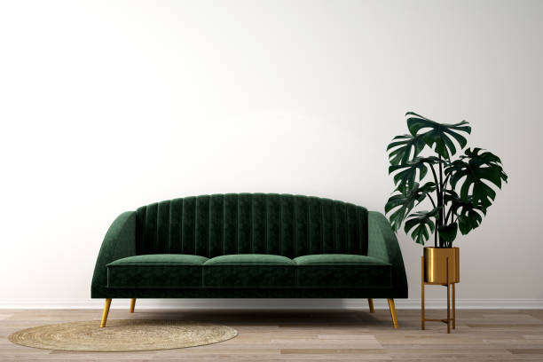istock interior design for living area or reception background / 3d illustration,3d rendering 1291173072
