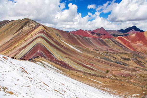 istock Rainbow mountains Andes near Cusco in Peru 1291173107