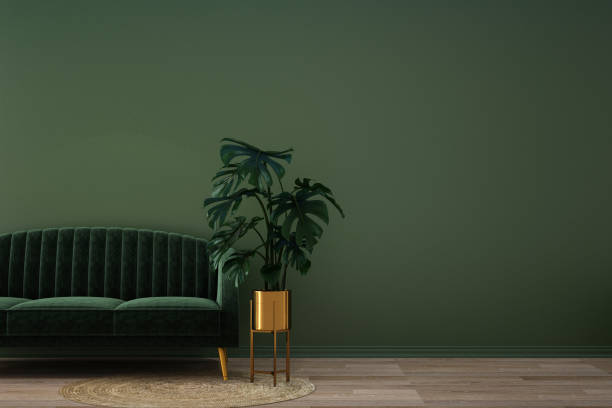 istock interior design for living area or reception background / 3d illustration,3d rendering 1291173488