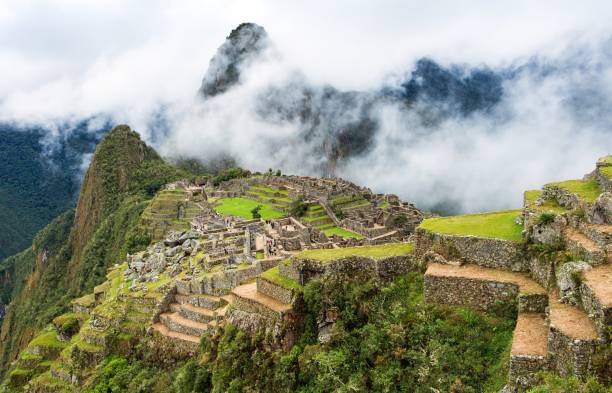 istock Machu Picchu, panoramic view of peruvian incan town 1291173717