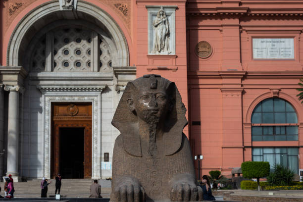 Cairo, Egypt - Dec 13, 2020: The Egyptian museum in Cairo.