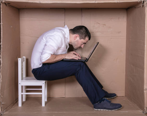 istock broken businessman in a cardboard office, stress and depression from overwork 1291183285