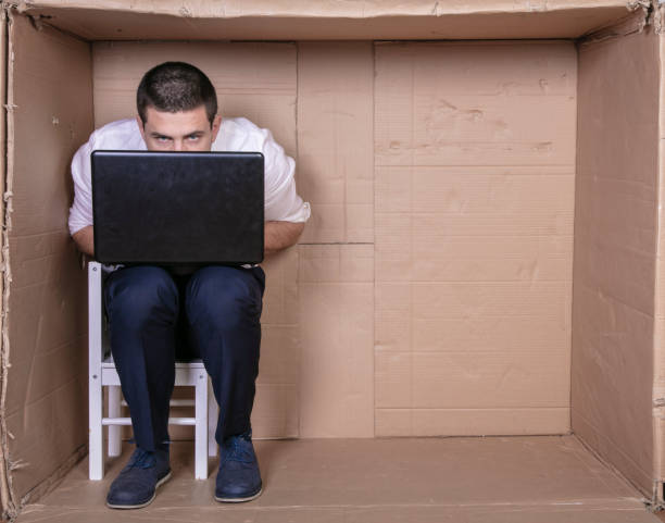 istock broken businessman in a cardboard office, stress and depression from overwork 1291183838