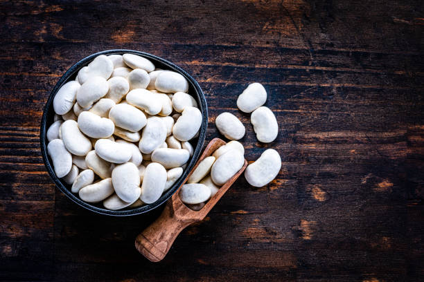 istock Fava beans in a bowl shot from above. Copy space 1291193705