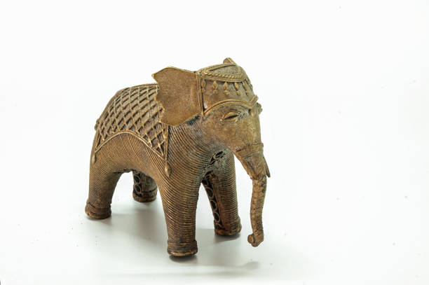 istock Decorated Elephant in Dhokra also spelt Dokra is non ferrous metal casting 1291197415