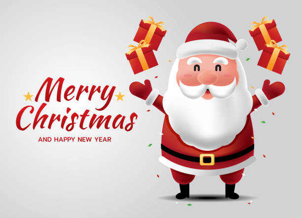 istock Merry Christmas and Happy New Year with Santa 1291199029